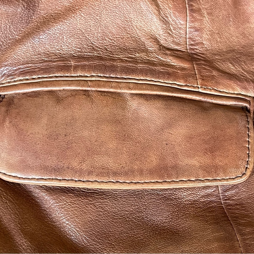 Sundance Rustic Brown Leather Button Front Vest - Picture 13 of 16